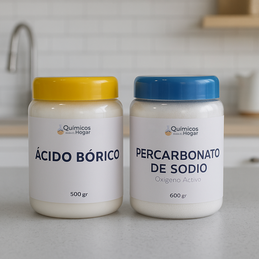 Combo 2: Percarbonato de Sodio 600g + Ácido Bórico 500g