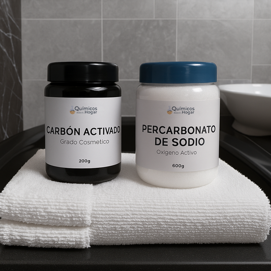 Combo 5 Carbón Activado 200gr + Percarbonato de Sodio 600gr