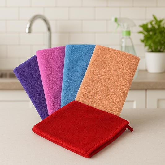 Set de Paños de Microfibra - ¡Limpieza Fácil y Eficaz!