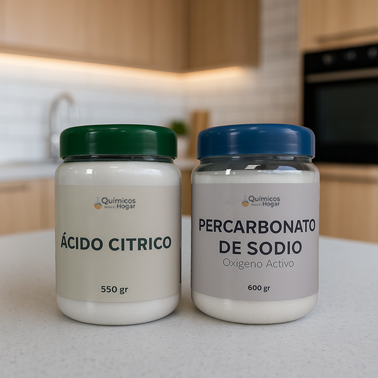 Combo 6: Ácido Cítrico 550 g + Percarbonato de Sodio 600 g