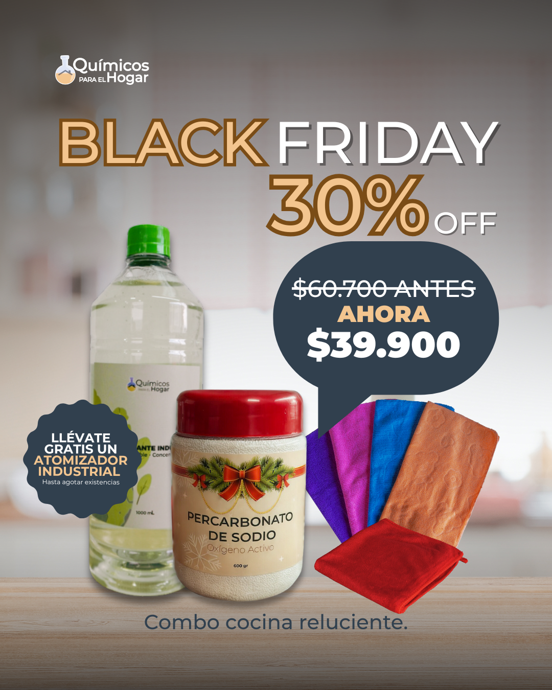 COMBO COCINA RELUCIENTE BLACK FRIDAY