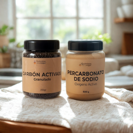Combo 2 Carbón Activado 200gr + Percarbonato de Sodio 600gr