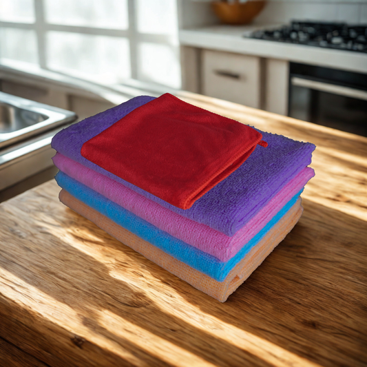 Set de Paños de Microfibra - ¡Limpieza Fácil y Eficaz!