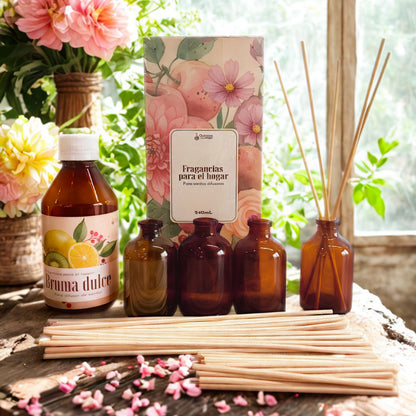 Kit Fragancias para el Hogar con Varitas Difusoras | Aromatizador de Ambientes