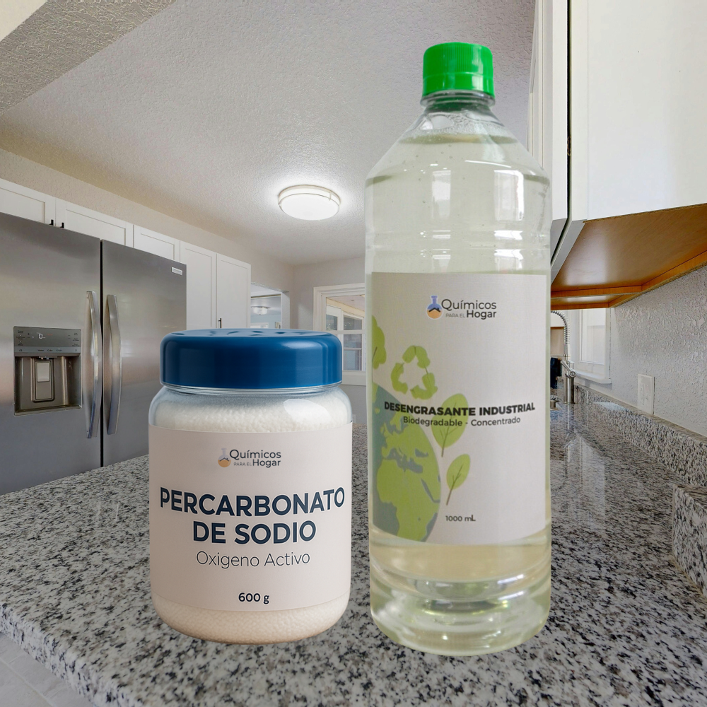 Combo 3 Percarbonato de sodio 600g + Desengrasante Industrial 1000mL